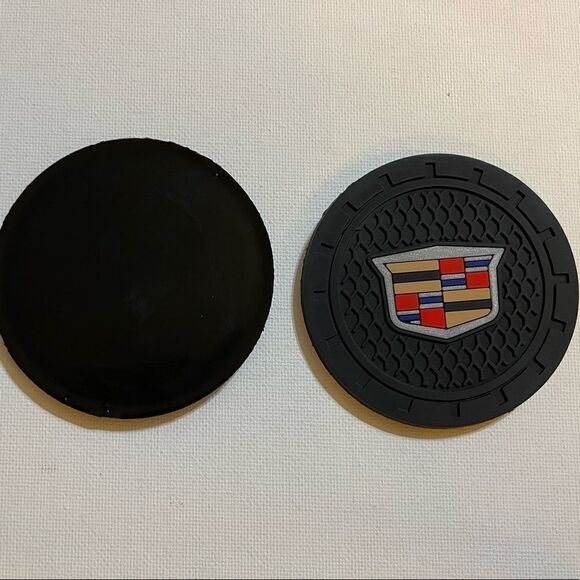 Cadillac Car Cup Holder Coasters set of 2 NWT - Picture 8 of 9